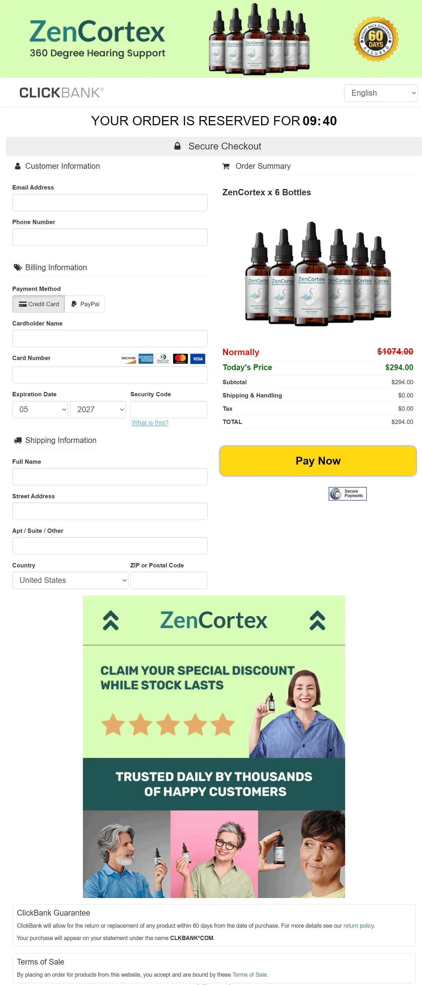 zencortex-checkout-page